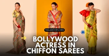bollywood actress in chiffon sarees